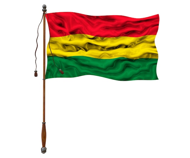 Nationale vlag van Bolivia Achtergrond met vlag van Bolivia