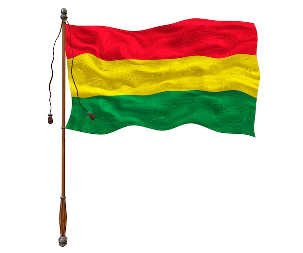 Nationale vlag van Bolivia Achtergrond met vlag van Bolivia