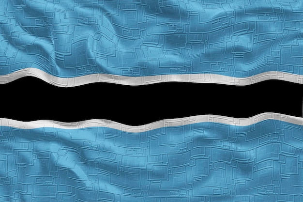 Nationale vlag van Botswana Achtergrond met vlag van Botswana