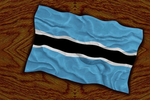 Nationale vlag van Botswana Achtergrond met vlag van Botswana