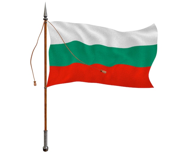Nationale vlag van Bulgarije Achtergrond met vlag van Bulgarije