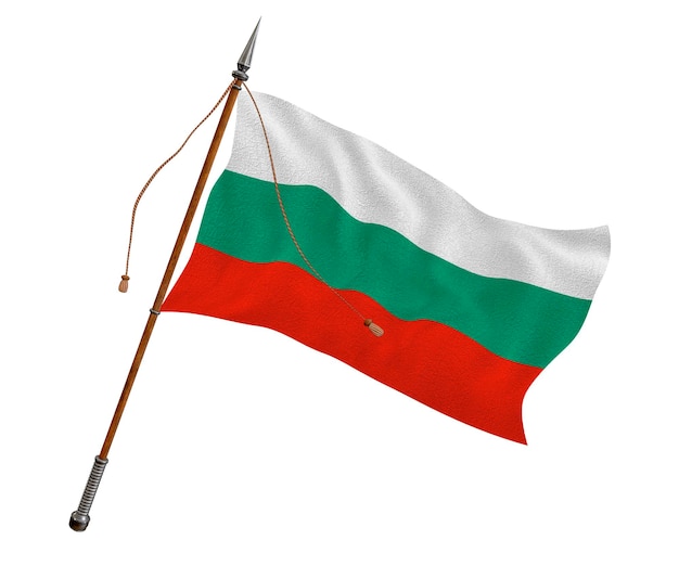 Nationale vlag van Bulgarije Achtergrond met vlag van Bulgarije