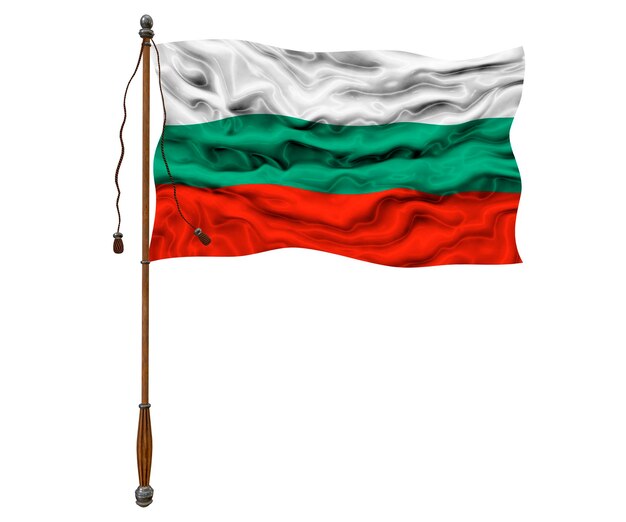 Nationale vlag van Bulgarije Achtergrond met vlag van Bulgarije