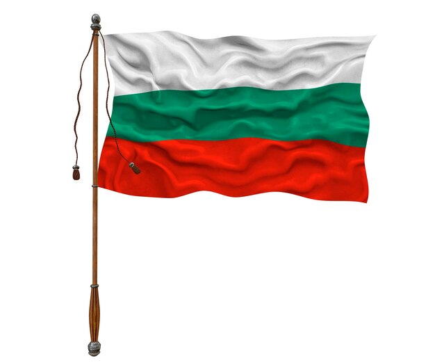 Nationale vlag van Bulgarije Achtergrond met vlag van Bulgarije