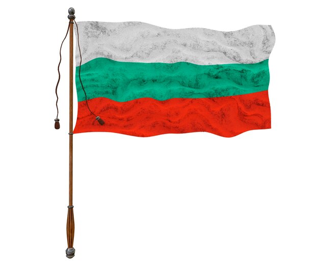 Nationale vlag van Bulgarije Achtergrond met vlag van Bulgarije