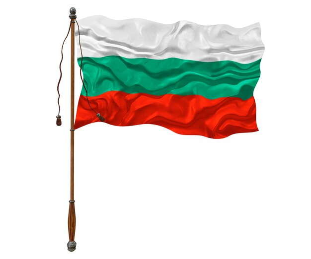 Nationale vlag van Bulgarije Achtergrond met vlag van Bulgarije
