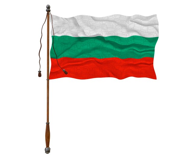 Nationale vlag van Bulgarije Achtergrond met vlag van Bulgarije