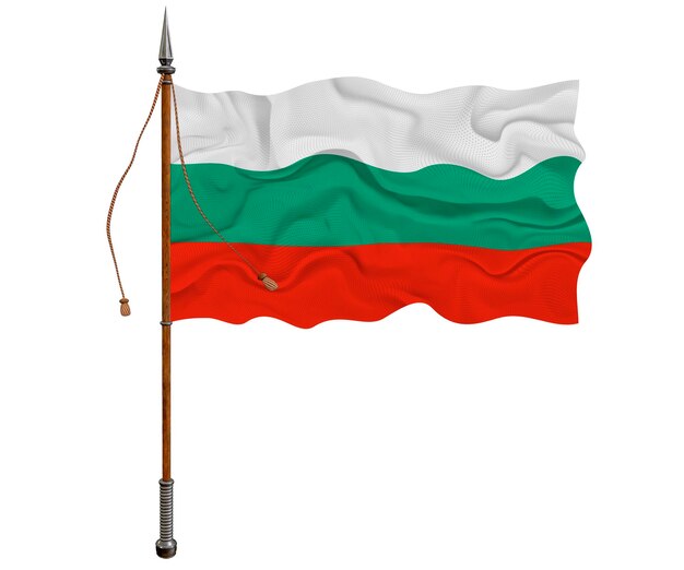 Nationale vlag van Bulgarije Achtergrond met vlag van Bulgarije