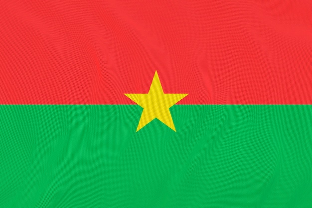 Foto nationale vlag van burkina faso achtergrond met vlag van burkina faso