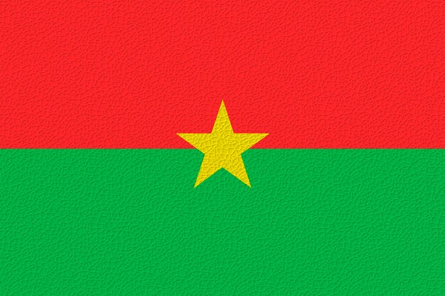 Nationale vlag van Burkina Faso Achtergrond met vlag van Burkina Faso