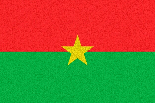 Nationale vlag van Burkina Faso Achtergrond met vlag van Burkina Faso