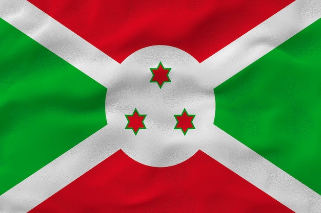 Nationale vlag van Burundi Achtergrond met vlag van Burundi