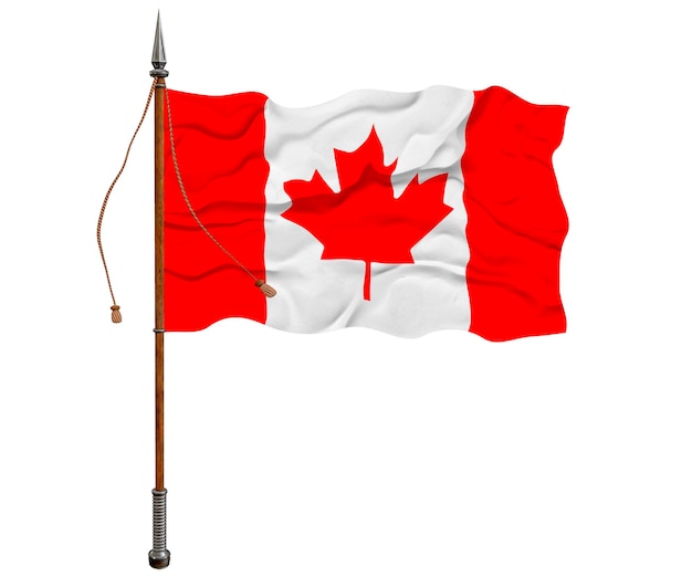Nationale vlag van Canada Achtergrond met vlag van Canada