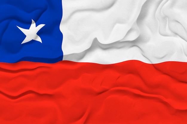 Nationale vlag van Chili Achtergrond met vlag van Chili