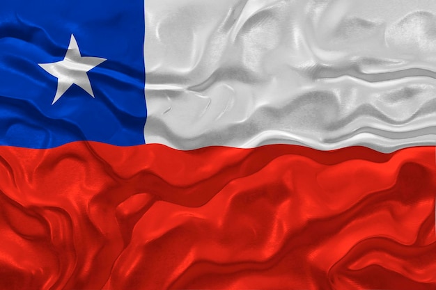Nationale vlag van Chili Achtergrond met vlag van Chili