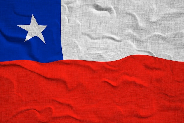 Nationale vlag van Chili Achtergrond met vlag van Chili