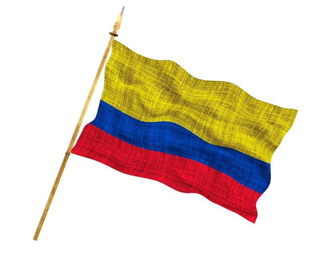 Nationale vlag van Colombia Achtergrond met vlag van Colombia