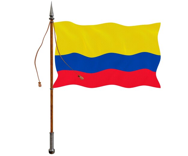 Nationale vlag van Colombia Achtergrond met vlag van Colombia