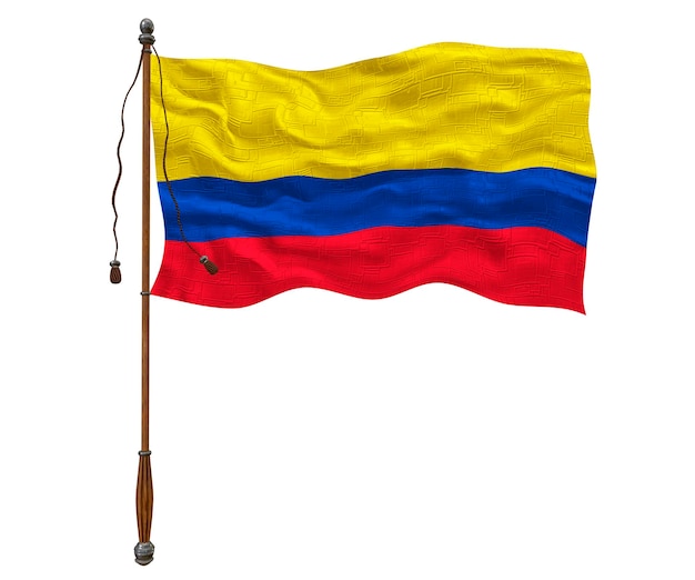 Nationale vlag van Colombia Achtergrond met vlag van Colombia