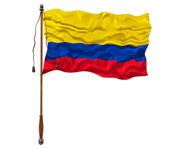 Nationale vlag van Colombia Achtergrond met vlag van Colombia