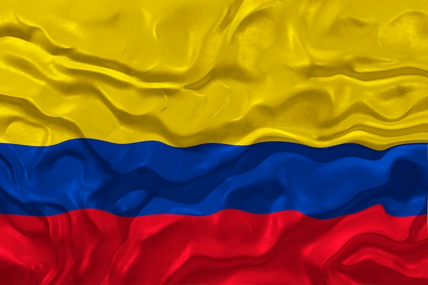 Nationale vlag van Colombia Achtergrond met vlag van Colombia