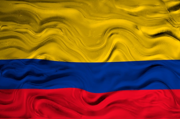 Nationale vlag van Colombia Achtergrond voor redacteuren en ontwerpers Nationale feestdag