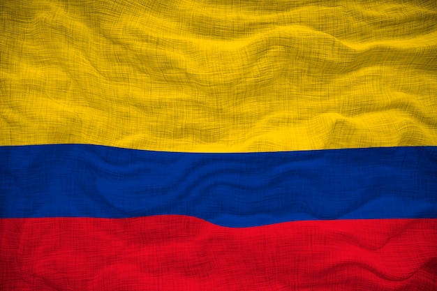 Foto nationale vlag van colombia achtergrond voor redacteuren en ontwerpers nationale feestdag