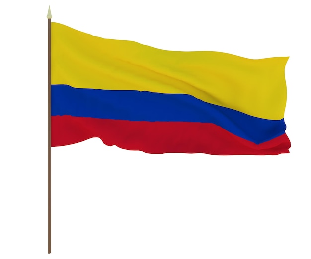 Nationale vlag van Colombia Achtergrond voor redacteuren en ontwerpers Nationale feestdag