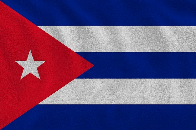 Nationale vlag van Cuba Achtergrond met vlag van Cuba