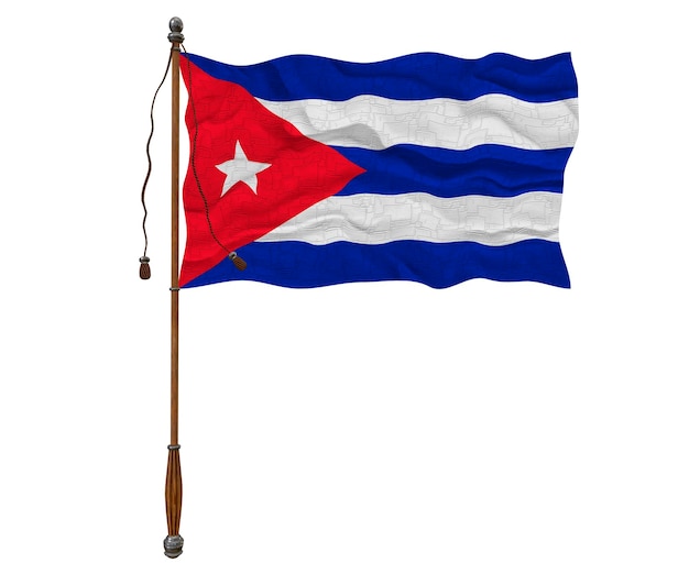 Nationale vlag van Cuba Achtergrond met vlag van Cuba
