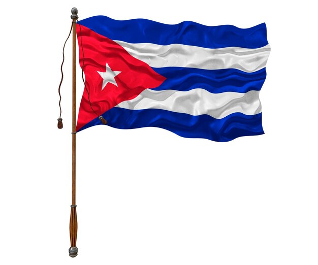 Nationale vlag van Cuba Achtergrond met vlag van Cuba