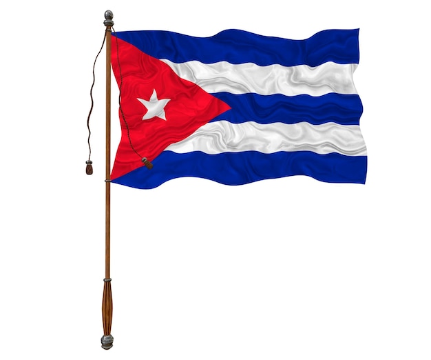 Nationale vlag van Cuba Achtergrond met vlag van Cuba