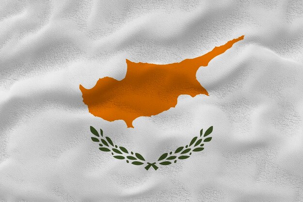 Nationale vlag van Cyprus Achtergrond met vlag van Cyprus