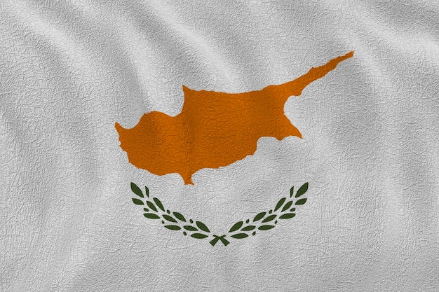 Nationale vlag van Cyprus Achtergrond met vlag van Cyprus