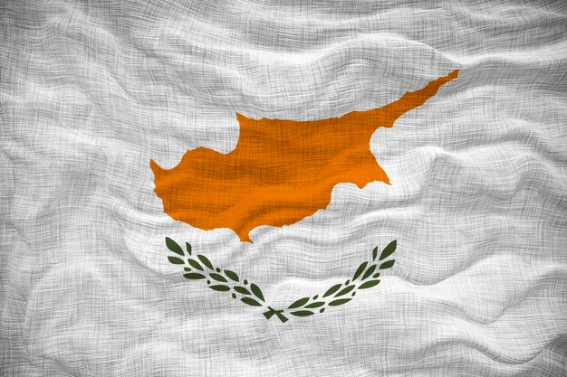 Nationale vlag van Cyprus Achtergrond met vlag van Cyprus