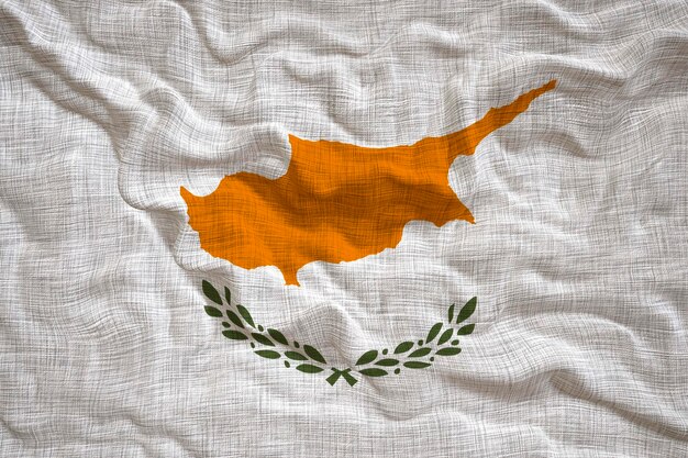 Nationale vlag van Cyprus Achtergrond met vlag van Cyprus