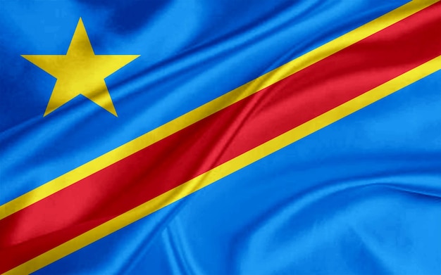 Nationale vlag van de Democratische Republiek Congo