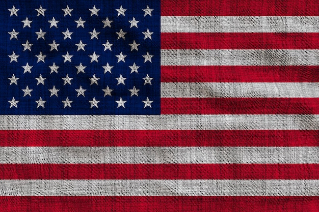 Nationale vlag van de Verenigde Staten van Amerika Usa Achtergrond met de vlag van de Verenigde Staten van Amerika Usa