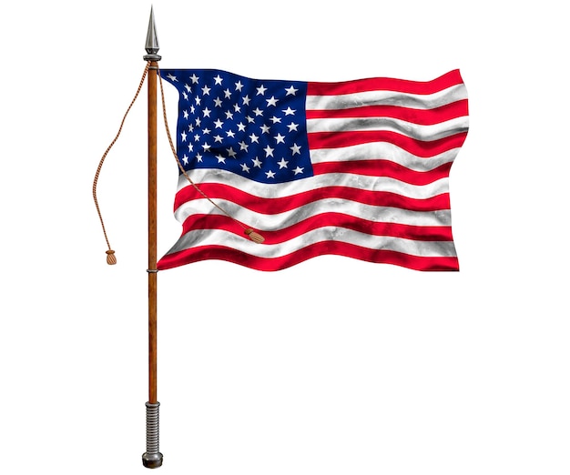 Foto nationale vlag van de verenigde staten van amerika usa achtergrond met de vlag van de verenigde staten van amerika usa