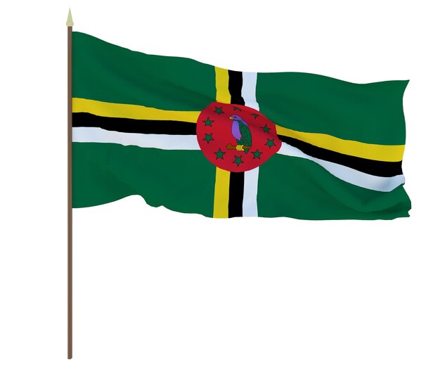 Nationale vlag van Dominica Achtergrond voor redacteuren en ontwerpers Nationale feestdag