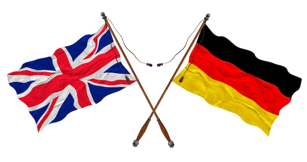Nationale vlag van Duitsland Achtergrond met vlag van Duitsland