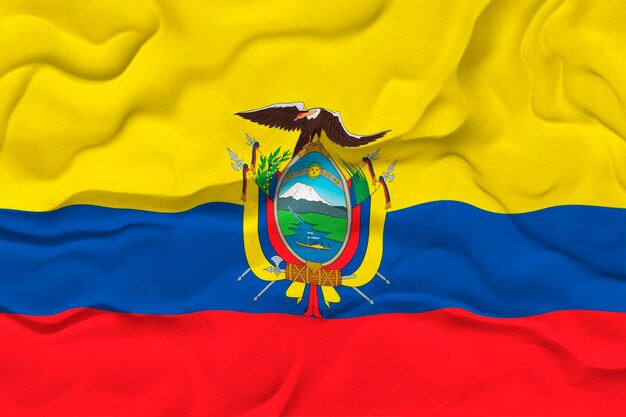 Nationale vlag van Ecuador Achtergrond met vlag van Ecuador