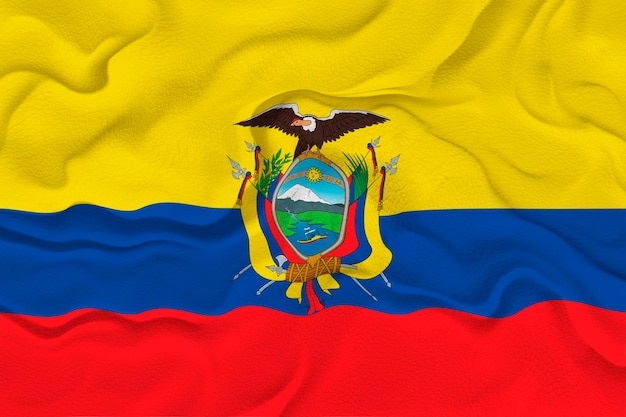 Nationale vlag van Ecuador Achtergrond met vlag van Ecuador