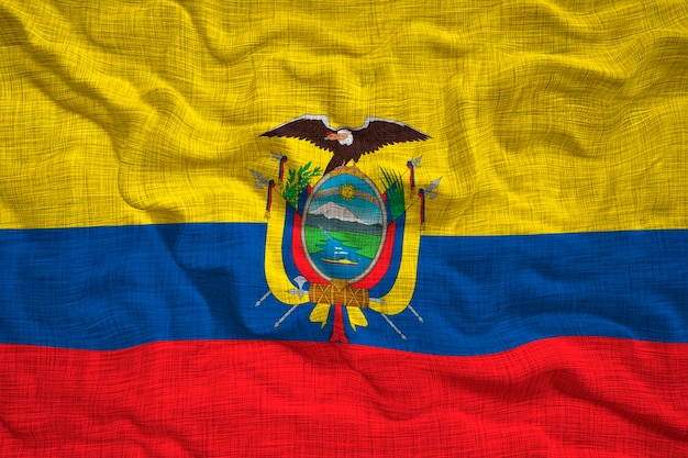 Nationale vlag van Ecuador Achtergrond met vlag van Ecuador