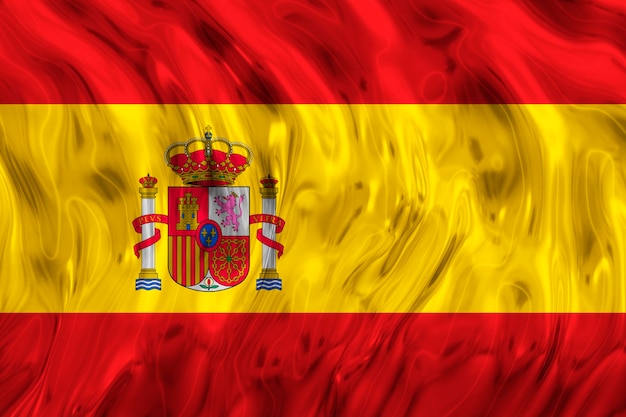 Nationale vlag van Espana Achtergrond met vlag van Espana