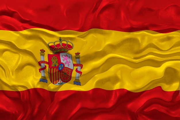 Nationale vlag van Espana Achtergrond met vlag van Espana