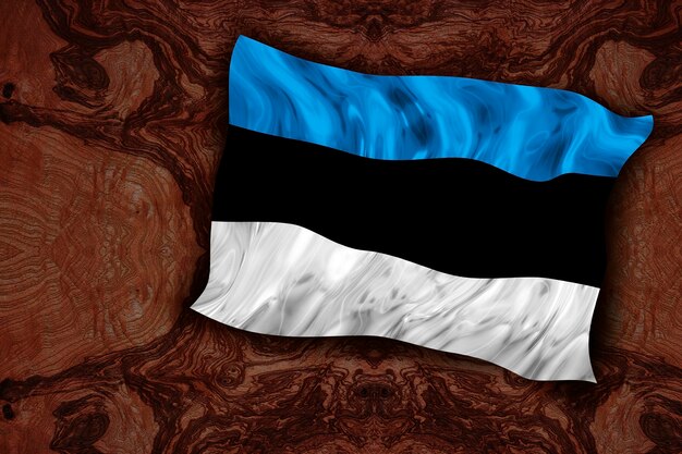 Nationale vlag van Estland Achtergrond met vlag van Estland