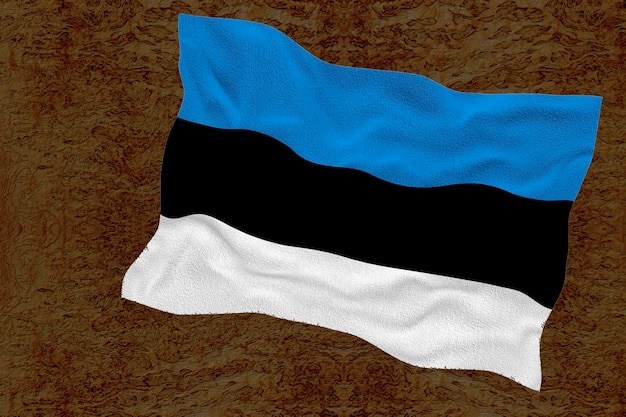Nationale vlag van Estland Achtergrond met vlag van Estland