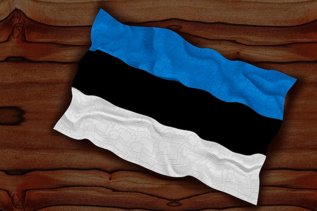 Nationale vlag van Estland Achtergrond met vlag van Estland