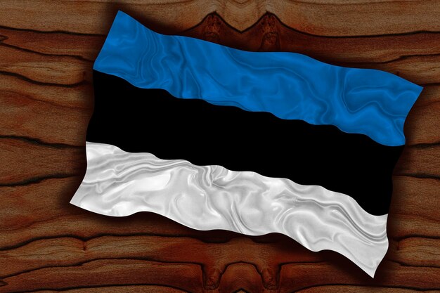 Nationale vlag van Estland Achtergrond met vlag van Estland